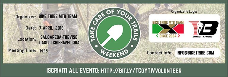 Sabato 7 Aprile sul Piave al Take Care Of Your Trails Weekend!