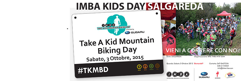 IMBA KIDS DAY: APPUNTAMENTO A SALGAREDA SABATO 3 OTTOBRE!